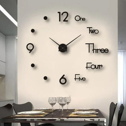 Clock with Decorative Wall Roman Numerals for Silent Quartz Clock for Modern Interiors