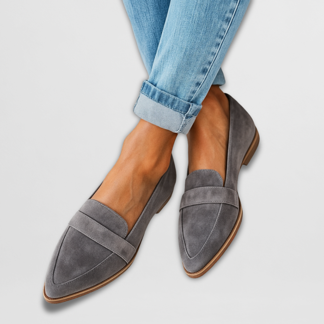 Stylish Ladies' Loafers with Leopard Print and Comfortable Sole