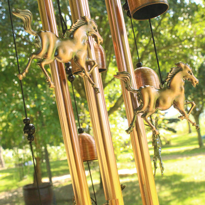 Decorative Wind Chime with Horse Figures for a Relaxing Garden and Balcony