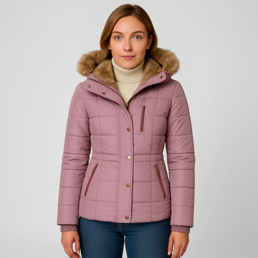 Nordelle Winter Coat for Quilted Insulated Hooded Outerwear for Women