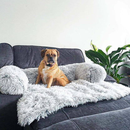 Dog with Plush Bed with Raised Edges for Soft Comfort for Daily Resting