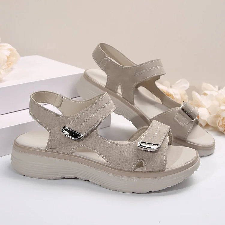 Sandals with Ladies' Orthopaedic Adjustable Straps and Comfortable Sole
