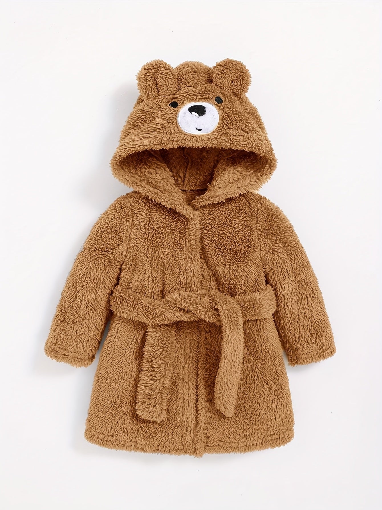 Baby Bathrobe with Hood for Soft Teddy Bathrobe for Babies and Toddlers in Winter