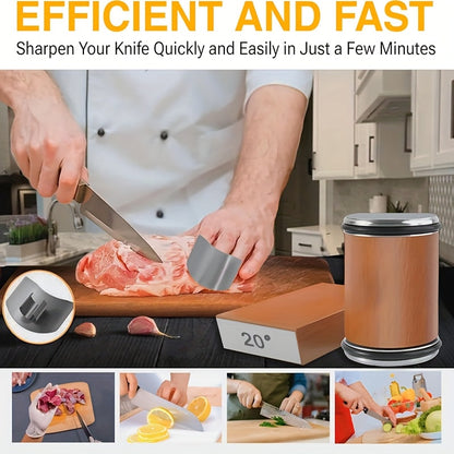Magnetic Knife Sharpener with Diamond Coating for Kitchen Knives