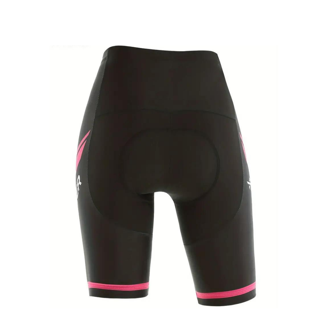 Comfortable Women's Cycling Shorts with Breathable Stretch Material and Soft Padding
