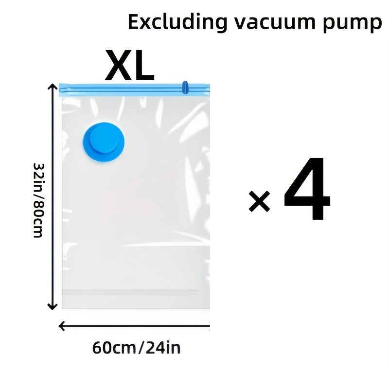 Bags Set of Extra Large Vacuum Storage for Reusable, Waterproof, and Space-Saving