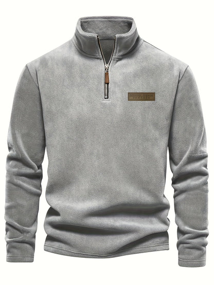 Fleece Lined Half-Zip Pullover for Comfortable and Warm for Cold Days