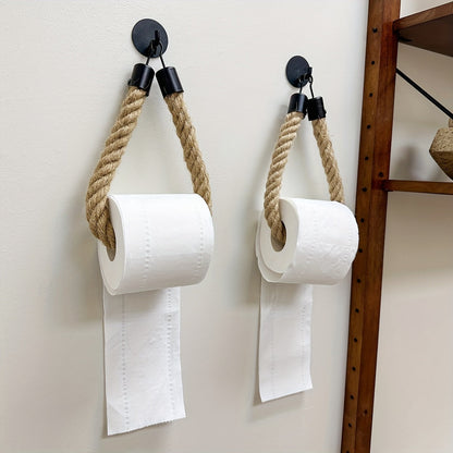 Holder Hemp Rope Toilet Paper for Stylish Bathrooms