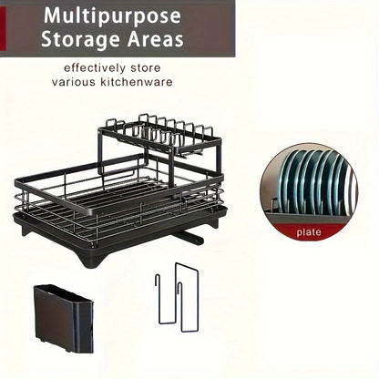 Rack with Steelflow Draining 2 Layers for Spacious, Practical and Durable