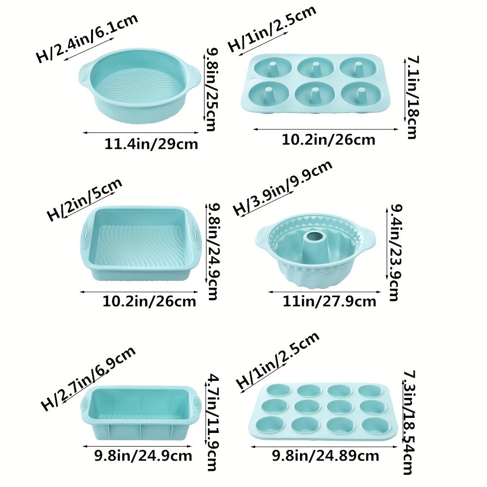 Set Complete Silicone Baking Mold for Flexible, Durable, and Easy to Use