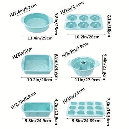 Set Complete Silicone Baking Mold for Flexible, Durable, and Easy to Use