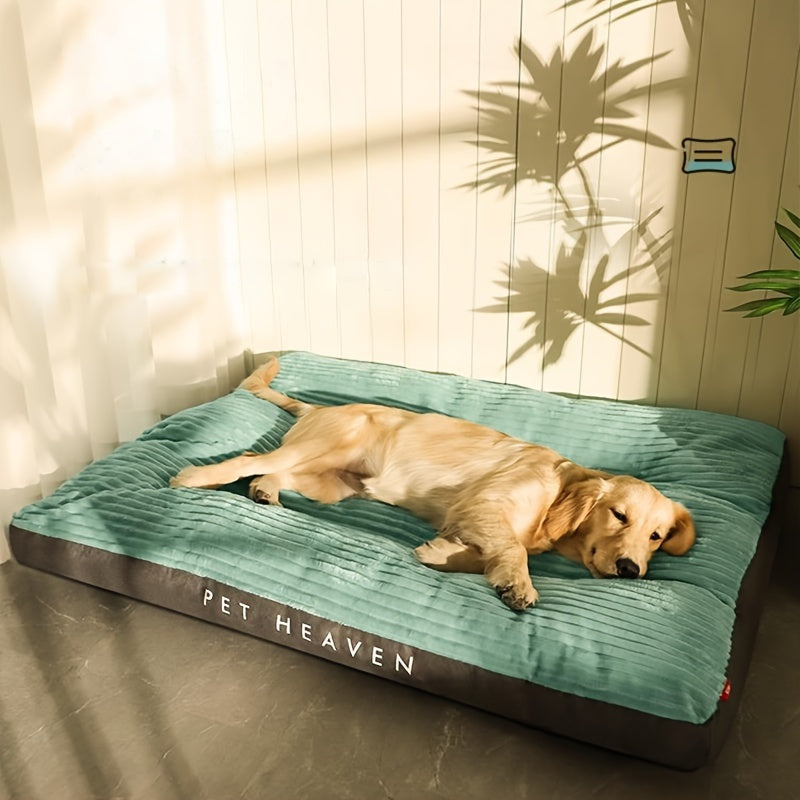 Dog with Comfortable Bed for Dogs with Ribbed Sleeping Surface and Non-Slip Bottom