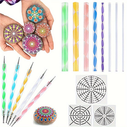 Tools with Mandala Dotting Set for Creative Paintings and Rock Art