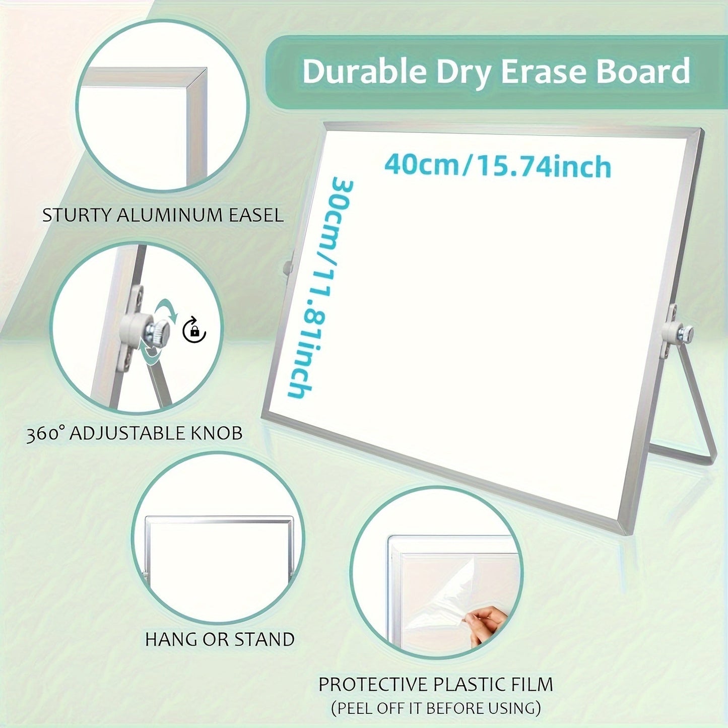 Magniboard Magnetic Whiteboard for Portable and Double-Sided with Stand