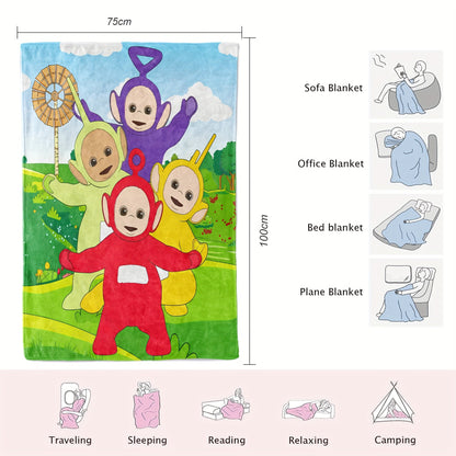 Blanket Teletubbies for Children, Soft and Versatile