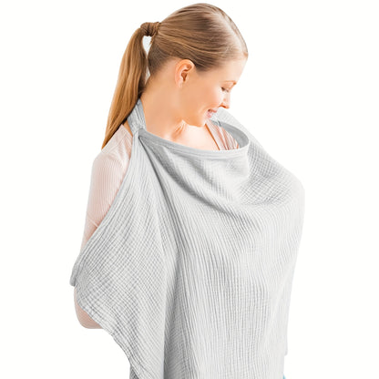 Blanket with Breathable Nursing Rigid Hoops for Multifunctional Mother Apron