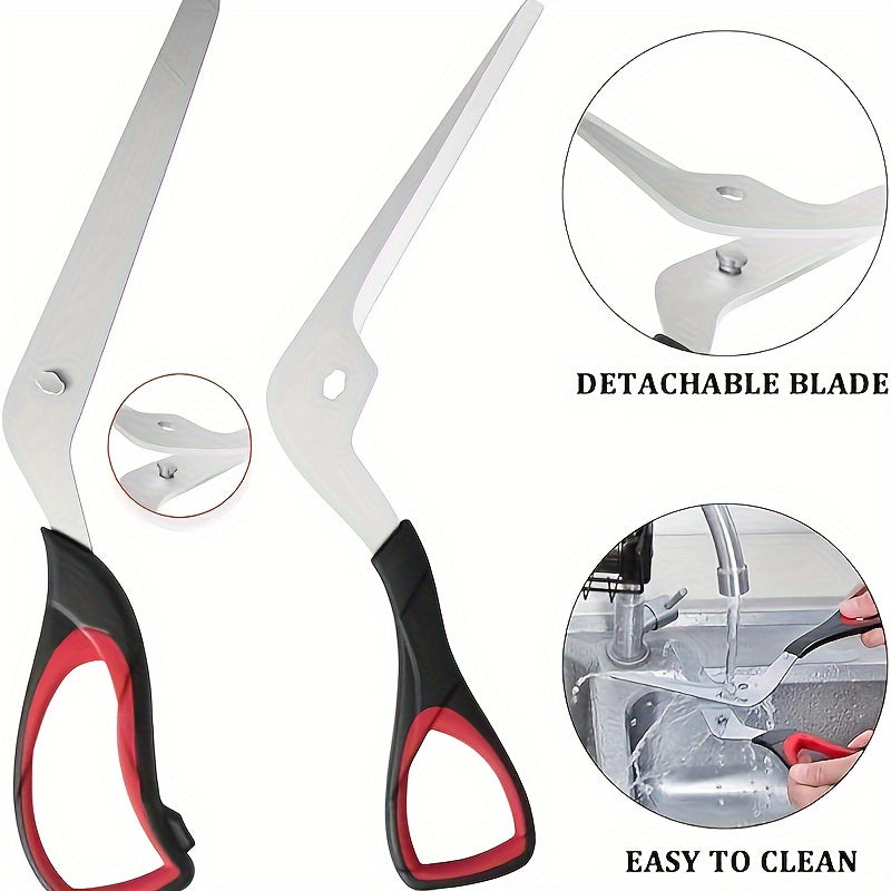 Multifunctional Stainless Steel Pizza Scissors with Comfort Grip