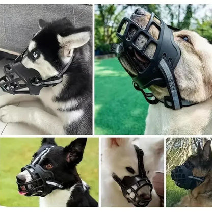 Adjustable Dog Muzzle with Breathable Mesh for Safe Daily Use
