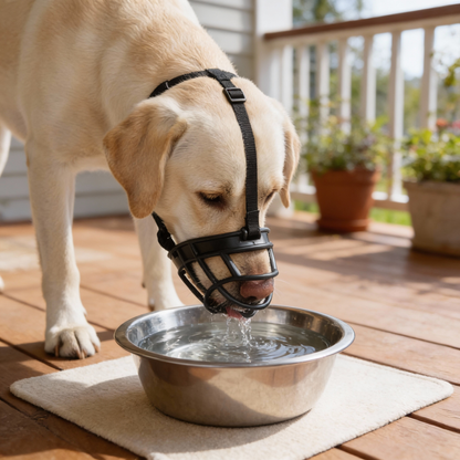 Adjustable Dog Muzzle with Breathable Mesh for Safe Daily Use