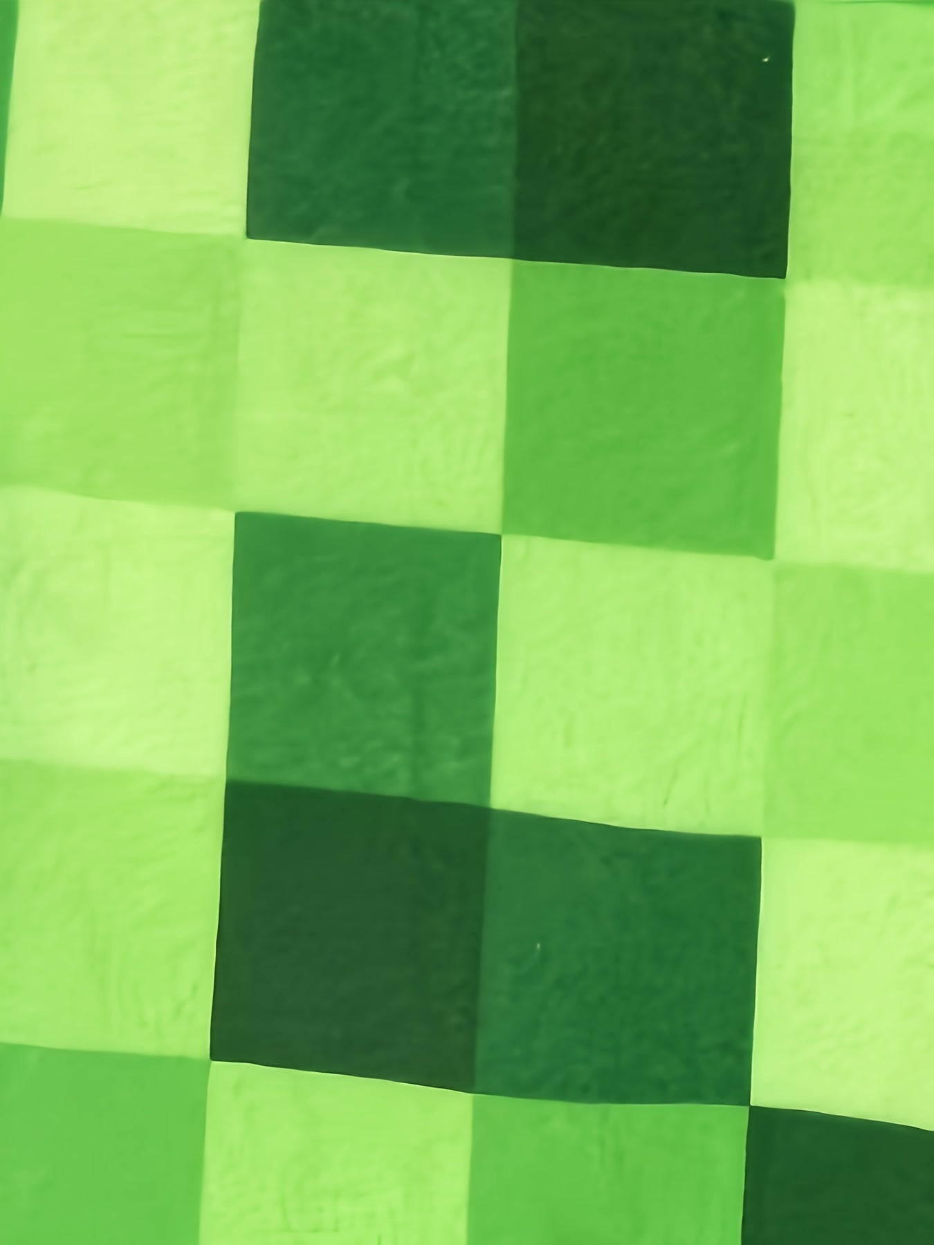 Minecraft Inspired Green Checkered Onesie for Kids for Perfect for Halloween and Parties