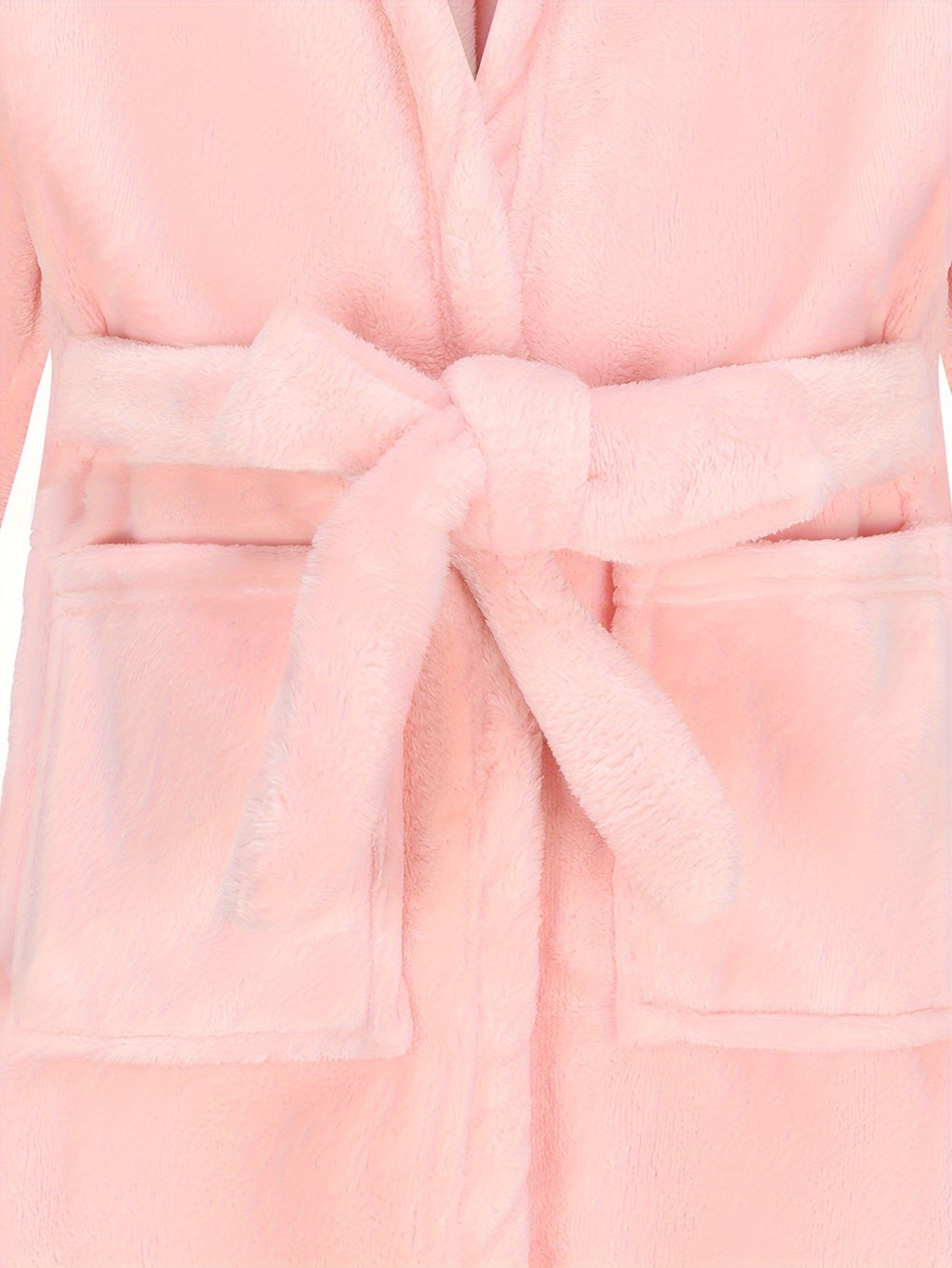 Children's Bathrobe with Hood for Soft Fleece Bathrobe for Girls with Comfortable Fit