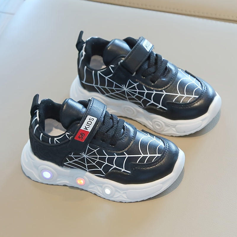 Sneakers Spider-Net LED for Adventurous Kids