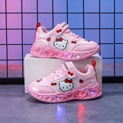Sneakers Light-Up Hello Kitty for Breathable and Cushioned Fun Shoes
