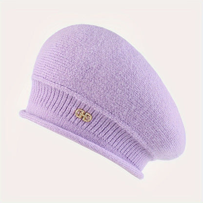 Chic Knitted Beret for Women for Elegance and Warmth for Winter