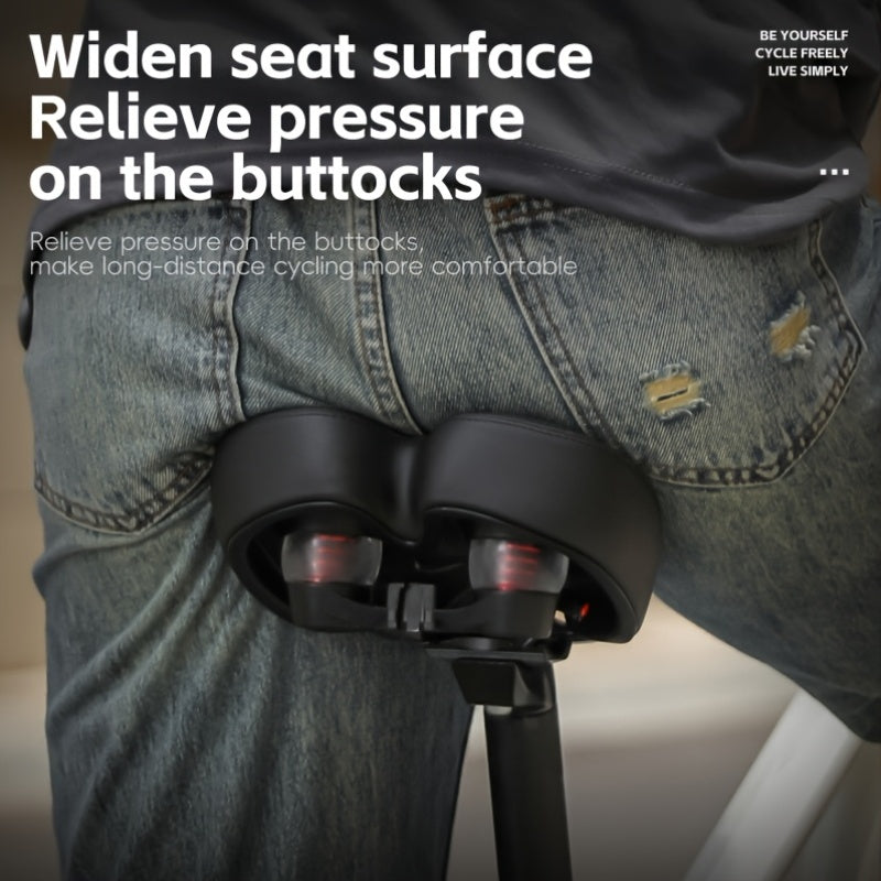 Cushion with Inflatable Bicycle Saddle with Air Design for Comfort During Long Rides