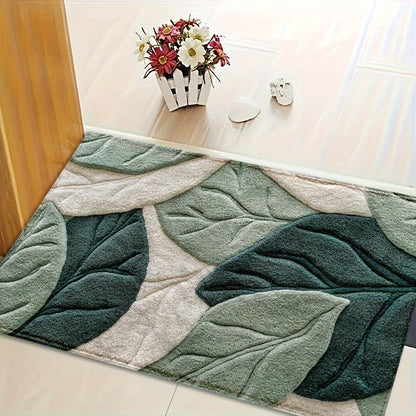 Mat Leaf Bath for Absorbent, Plush, and Comfortable for the Bathroom