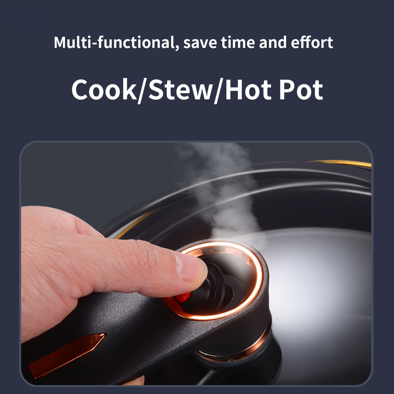 Pot Multifunctional Soup and Cooking for 7L Capacity, Suitable for Induction and Gas Stoves