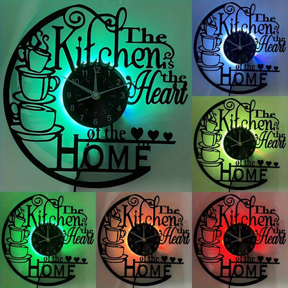 Clock Cozy Kitchen Wall for a Warm Atmosphere