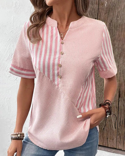 Ladies Striped Blouse with Comfortable Fit for Casual and Stylish Looks