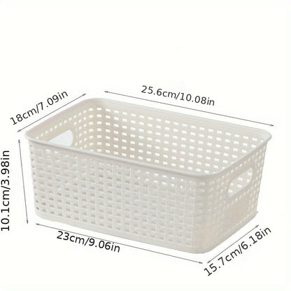 Storage Baskets with Plastic Woven Set for Practical, Lightweight and Versatile in Use