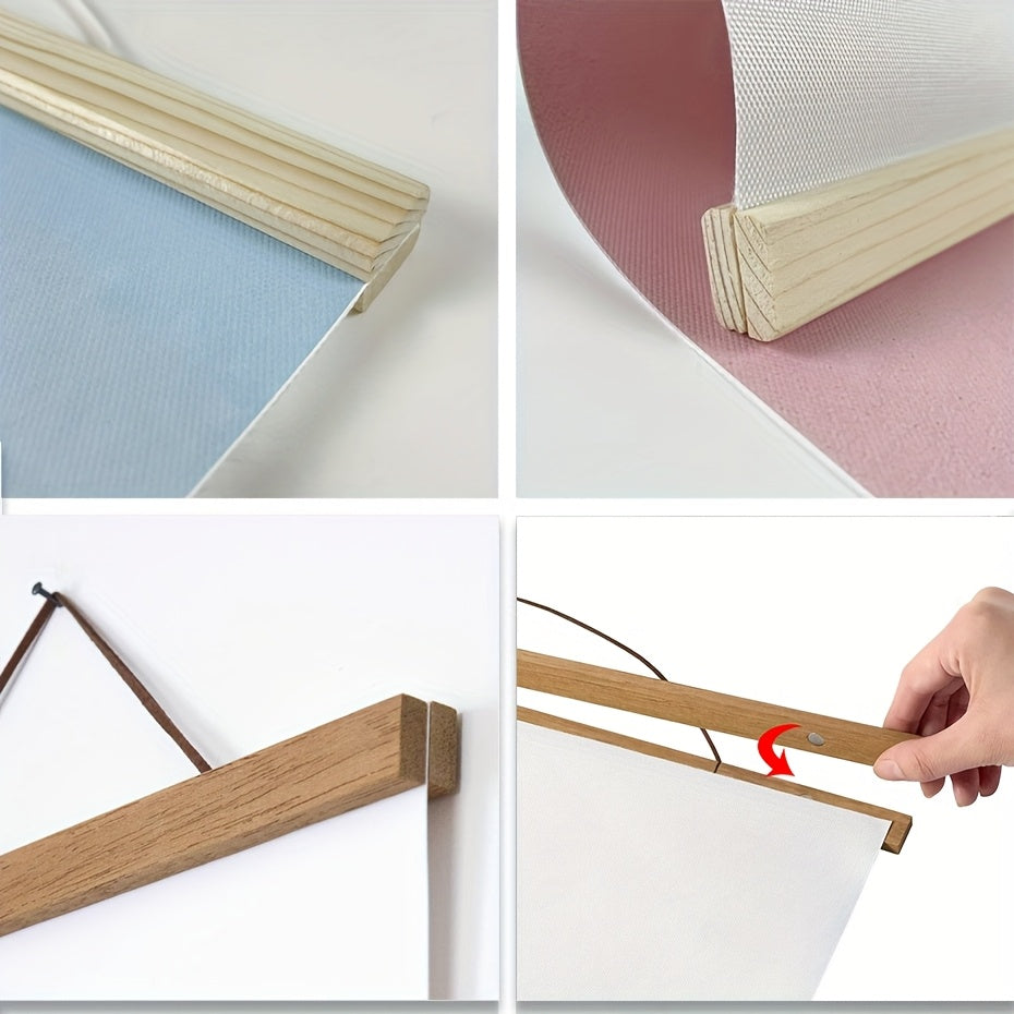 Magnetic Wooden Poster Hanger for Simple and Stylish Wall Decoration