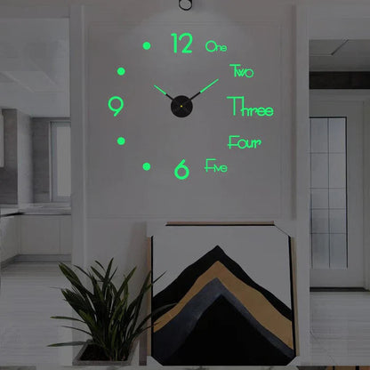 Clock with Decorative Wall Roman Numerals for Silent Quartz Clock for Modern Interiors