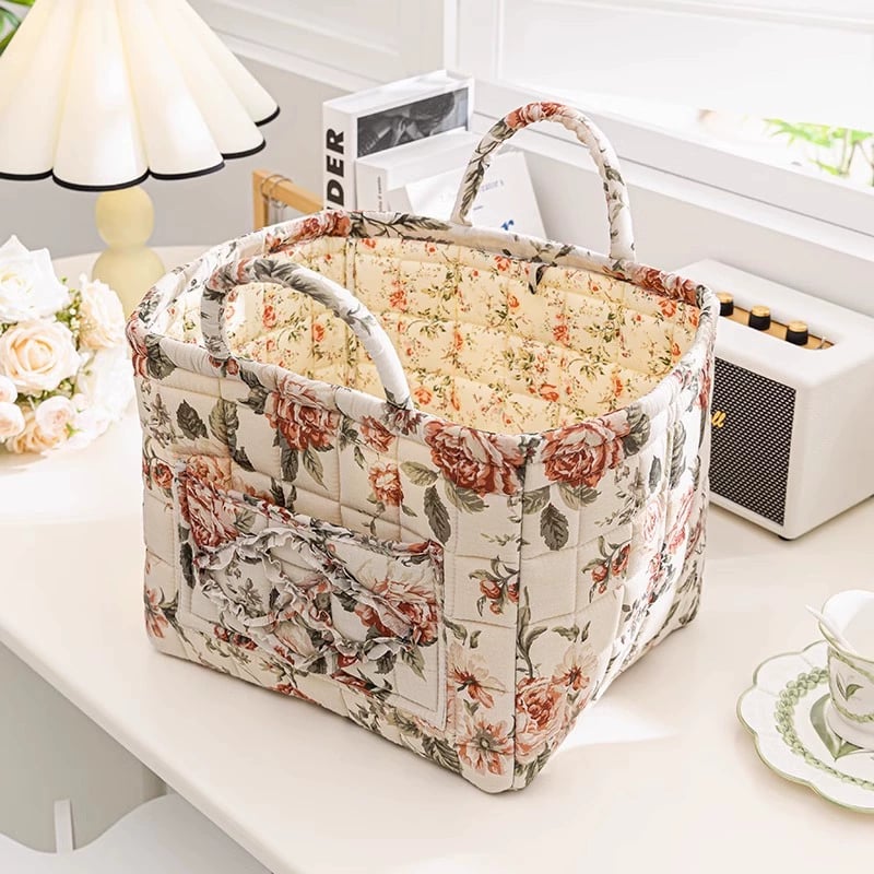 boho fabric storage
