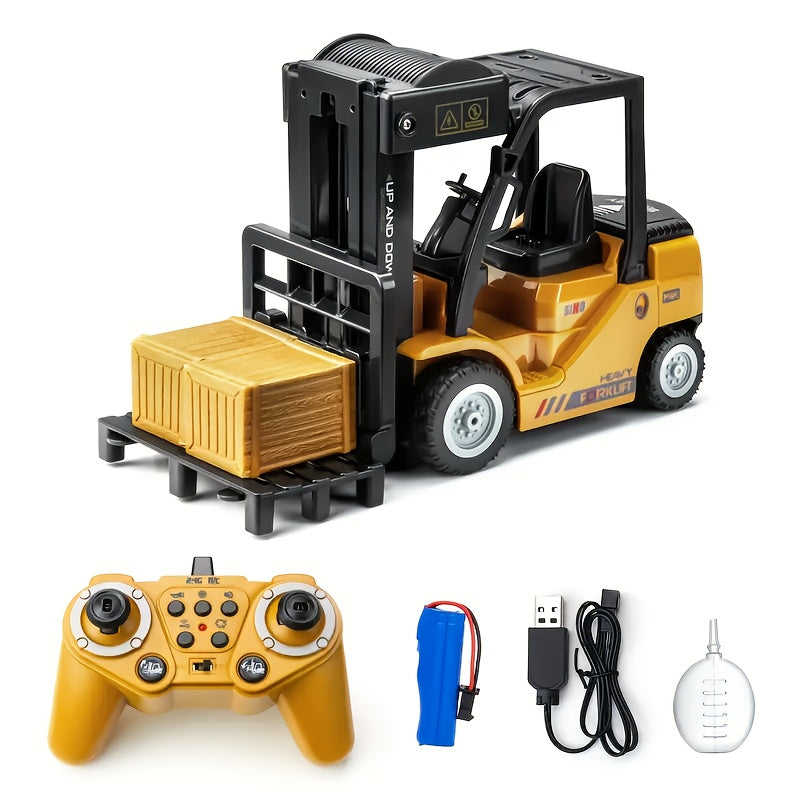 Heavy Duty Remote Control Forklift for 1:24 Scale with Lights & Trailer