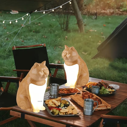 Decorative Cat Night Light with Touch Control and Dimmable Light