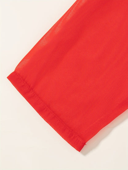 Set with Lightweight Girls' Summer Blouse and Shorts