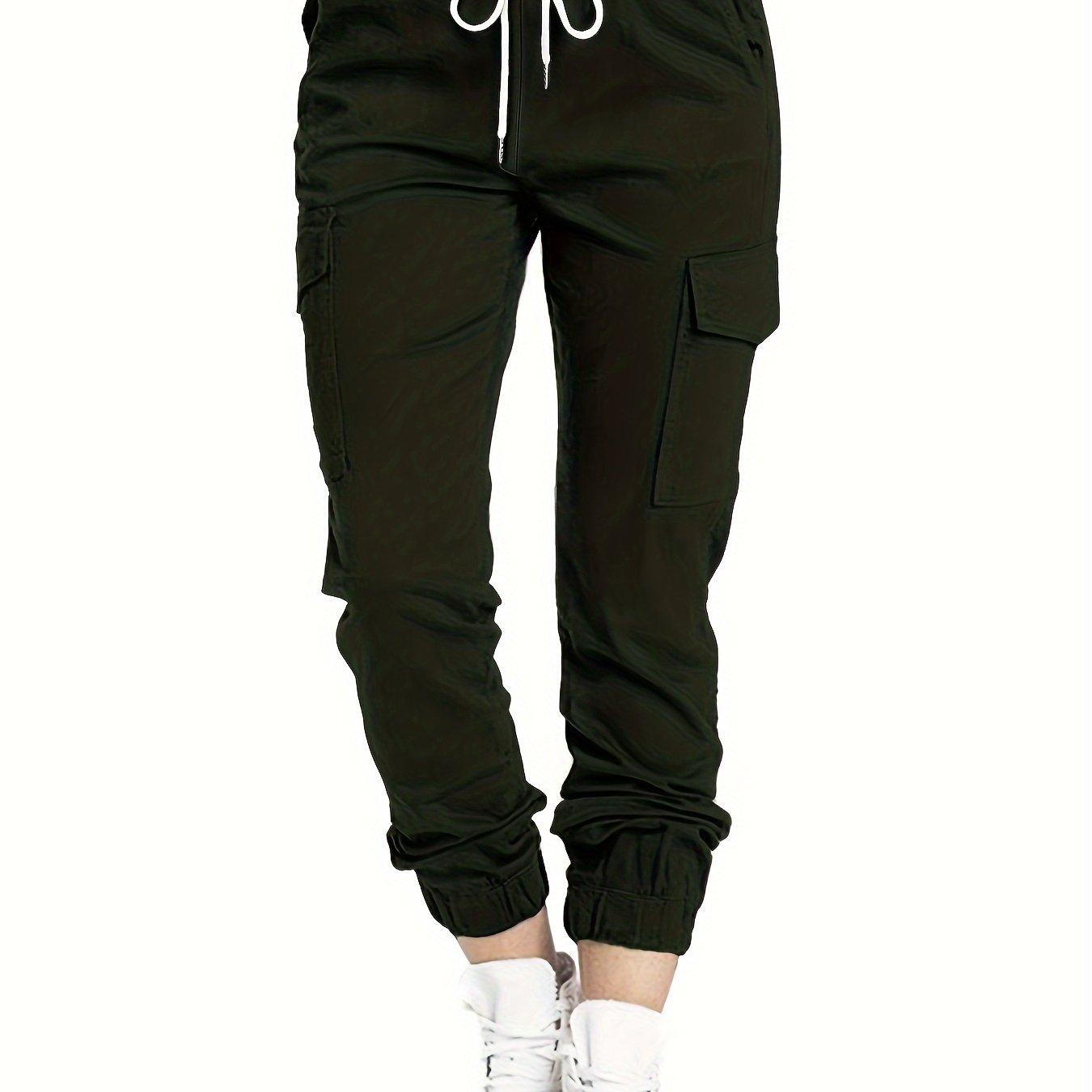 Ladies' Cargo Trousers with Pockets and a Comfortable Fit for Casual Everyday Wear