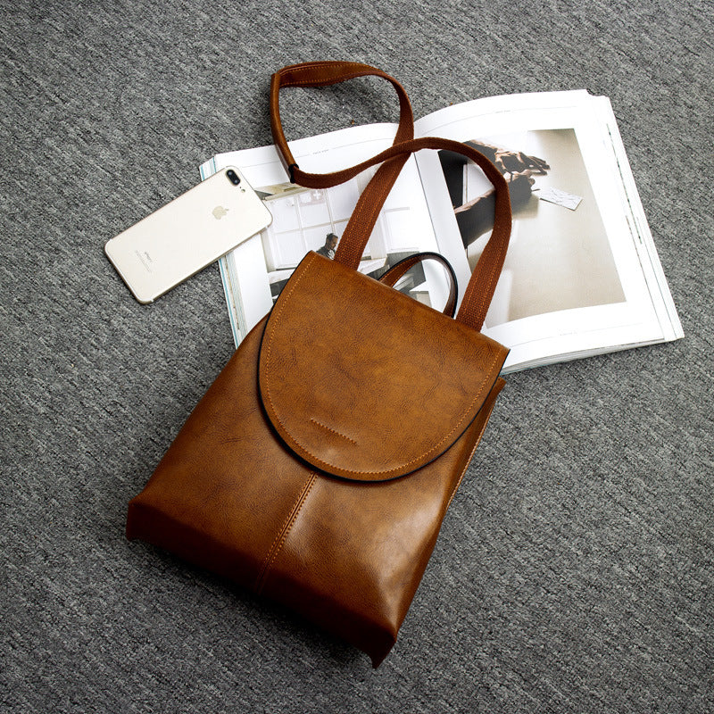 Minimalist Vegan Leather Backpack for Daily Use and Work