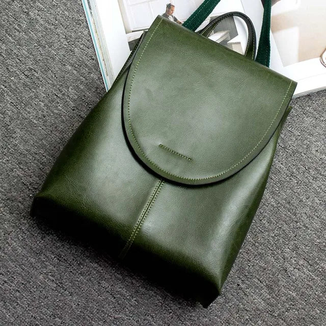 Minimalist Vegan Leather Backpack for Daily Use and Work