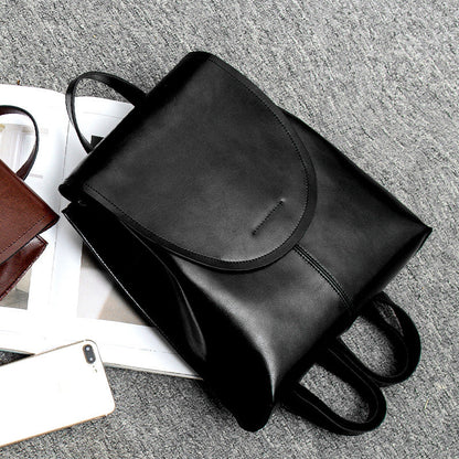 Minimalist Vegan Leather Backpack for Daily Use and Work