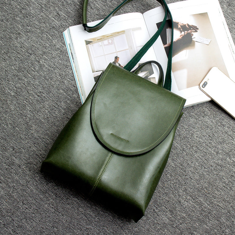 Minimalist Vegan Leather Backpack for Daily Use and Work