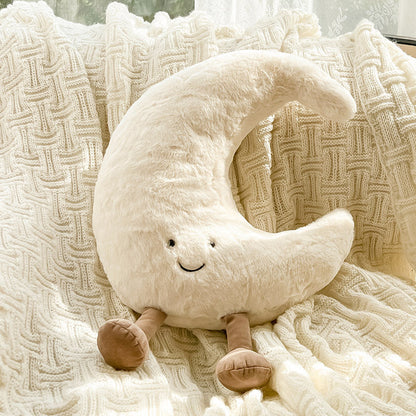 Cushions with Soft Sun and Moon Design for Children's Rooms and Cosy Interior Decoration