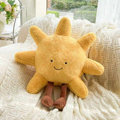 Cushions with Soft Sun and Moon Design for Children's Rooms and Cosy Interior Decoration