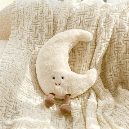 Cushions with Soft Sun and Moon Design for Children's Rooms and Cosy Interior Decoration