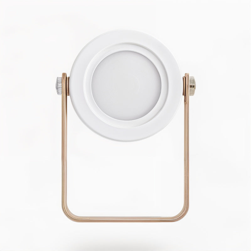 Table Lamp with Dimmable LED Wooden Frame and 360-Degree Adjustable Light