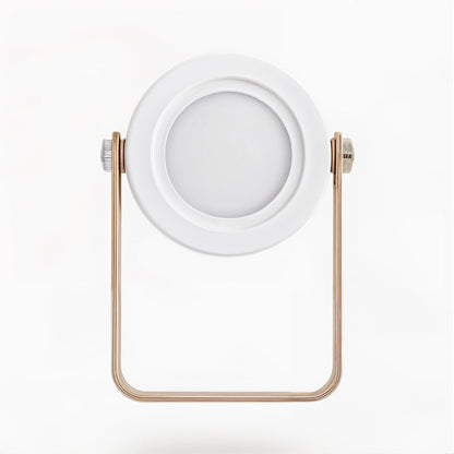 Table Lamp with Dimmable LED Wooden Frame and 360-Degree Adjustable Light